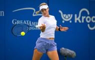 Anna Kalinskaya in action (Getty)